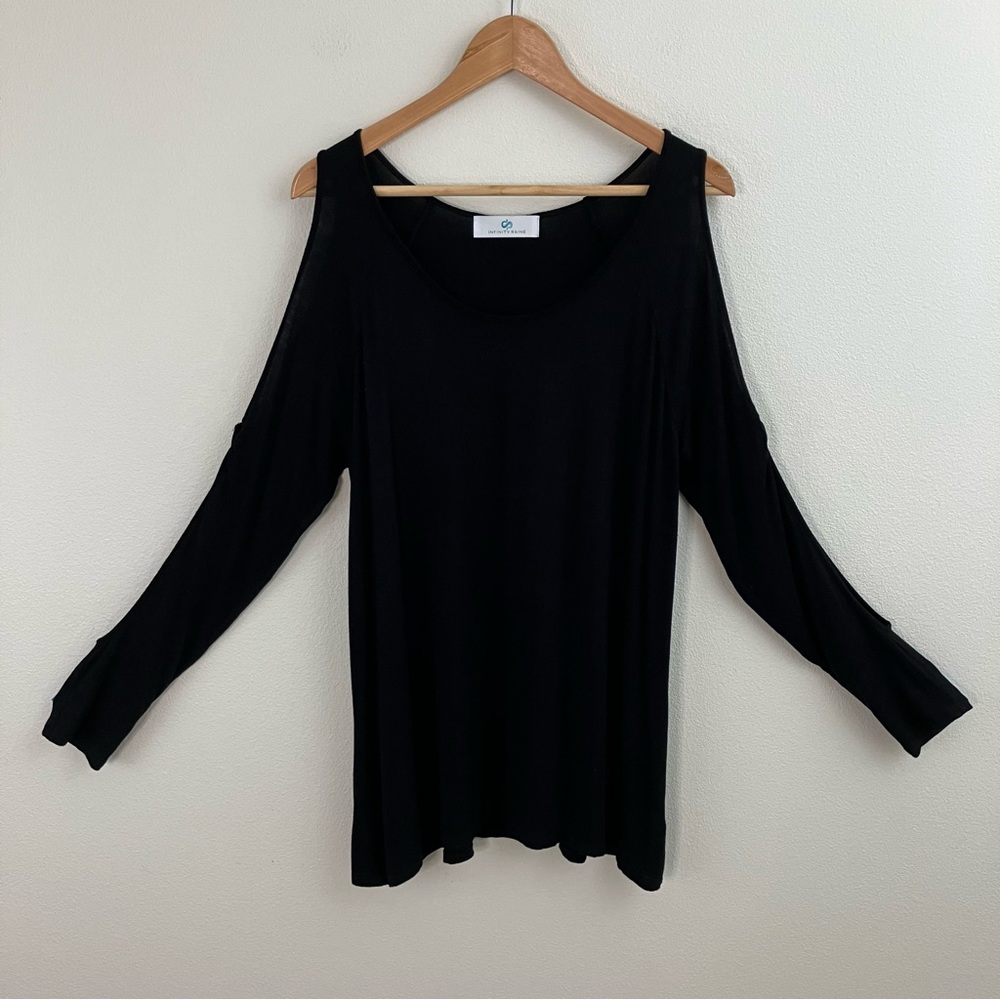 Long Sleeve Cold Shoulder Top